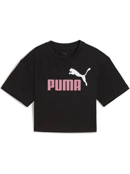 Puma Παιδικό T-Shirt Κοντομάνικο Μαύρο Ροζ 686071-56