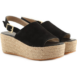 Nine West Sabima Καλοκαιρινές Γυναικείες Πλατφόρμες Χαμηλές Μαύρες 101080591