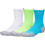 Under Armour Ανδρικές Κάλτσες Ψηλές Λευκές Lime Γαλάζιες 3Pack 1387043-419