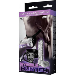 NMC Invisible Hunter Harness Strap On με Dildo 18cm Clear