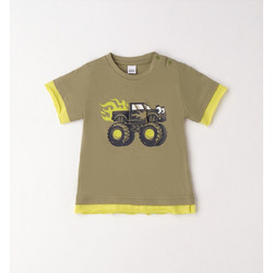 iDo Παιδικό T-Shirt Κοντομάνικο Χακί 4G265-5454
