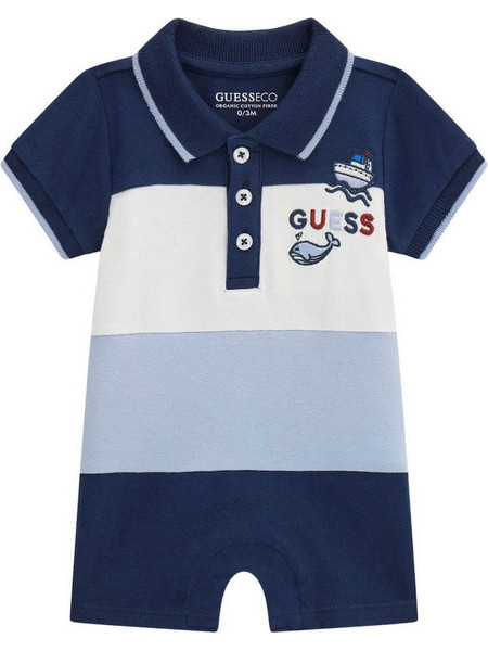 Guess Φορμάκι Κοντομάνικo για Αγόρι Navy Μπλε P6RG07KACT0-G7HR