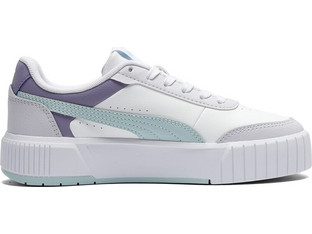 Puma Carina Παιδικά Sneakers Λευκά Βεραμάν Μωβ 403746-06