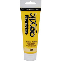 Daler-Rowney Graduate 634 Naples Yellow Ακρυλικό Χρώμα Ζωγραφικής 120ml