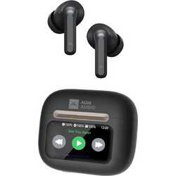AGM Buds 9 Ακουστικά Bluetooth In Ear Ανθεκτικά στο Νερό Black