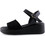 Love4shoes Καλοκαιρινές Γυναικείες Πλατφόρμες Χαμηλές Μαύρες 1500