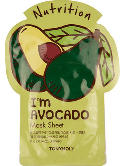 Tonymoly I Am Avocado Sheet Μάσκα Προσώπου 21gr