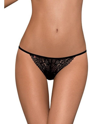 Obsessive Γυναικείο Sexy String με Δαντέλα Μαύρο 5901688206133
