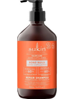 Sukin Bond Build Repair Σαμπουάν για Επανόρθωση για Ταλαιπωρημένα Μαλλιά 500ml