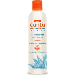 Cantu Weightless 15+ Benefits Leave In Conditioner Κρέμα για Επανόρθωση & Όγκο για Σγουρά Mαλλιά 236ml