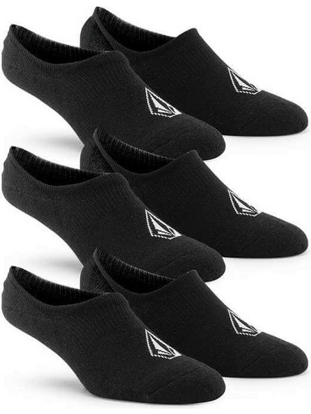 Volcom Stones Ανδρικές Κάλτσες Σοσόνια Μαύρες 3Pack D6302005-BLK