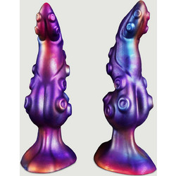 Octopus Curved Dildo με Βεντούζα 22cm Μωβ