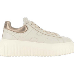 Hogan H-Stripes Γυναικεία Sneakers Flatforms Μπεζ HXW6450FC60KU00GAN