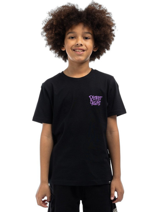District75 Παιδικό T-Shirt Κοντομάνικο Μαύρο 126KBSS-705-071