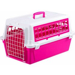 Ferplast Atlas 10 Trendy Κλουβί Μεταφοράς Σκύλου 48x32.5x29cm Λευκό Φούξια