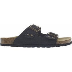 Lumberjack Δερμάτινα Γυναικεία Σανδάλια Ανατομικά Μαύρα SWD8006003D01-CB001