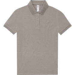B&C Collection Γυναικεία Μπλούζα Polo Κοντομάνικη Amalfi Grey PW463