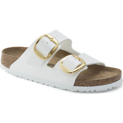 Birkenstock Arizona Δερμάτινα Γυναικεία Σανδάλια Ανατομικά Λευκά 1005293