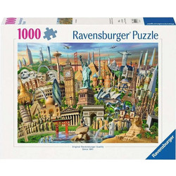 Puzzle Ravensburger Sights Worldwide 1000 Κομμάτια