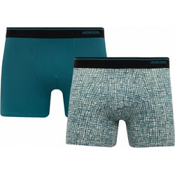 Minerva Ανδρικά Μποξεράκια Σετ 2Pack Πετρόλ 90-29475-391