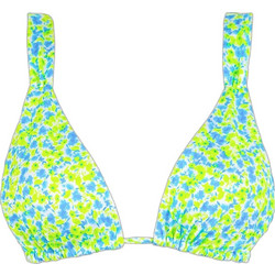 Rock Club Bloom Bloom Bikini Top Τριγωνάκι Floral Lime Μπλε BP-2474-334