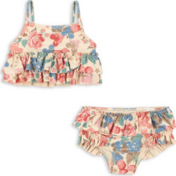 Konges Slojd Παιδικό Μαγιό Bikini Set για Κορίτσι Σομόν Κοραλί Μπλε KS104985