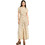 Funky Buddha Maxi Καλοκαιρινό Καθημερινό Φόρεμα Σεμιζιέ Μεταξωτό Μπεζ FBL013-103-13