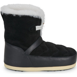 Moon Boot Γυναικεία Μποτάκια Suede Μαύρα με Γούνα 80D1470070-NL02