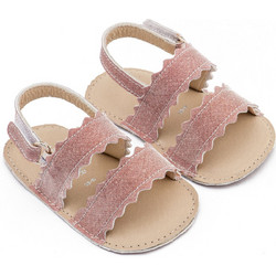 Babywalker Βαπτιστικά Πέδιλα Αγκαλιάς για Κορίτσι Δερμάτινα Ροζ MI1659