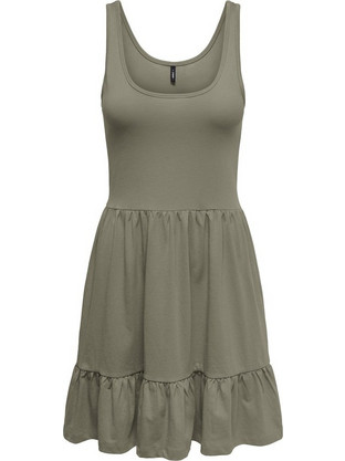 Only Mini Καλοκαιρινό Καθημερινό Φόρεμα Χακί 15371944