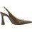 Haralas Γόβες Slingback Λουστρίνι με Χοντρό Ψηλό Τακούνι Χακί 13770007