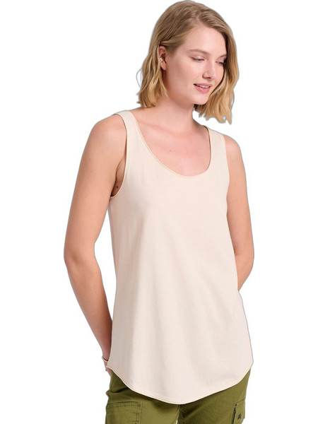 Funky Buddha Γυναικείο Καλοκαιρινό Top Βαμβακερό Μπεζ FBL009-104-04