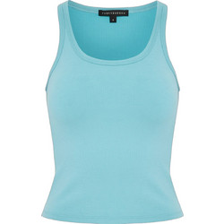 Funky Buddha Γυναικείο Καλοκαιρινό Top Ριπ Τιρκουάζ FBL013-113-17