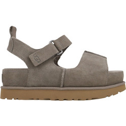 UGG Goldenstar Hi Γυναικεία Σανδάλια Suede Ανθρακί 1167356-SKP