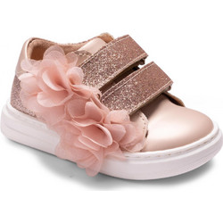 Gorgino Βαπτιστικά Sneakers για Κορίτσι Δερμάτινα Ανατομικά Ροζ 2353