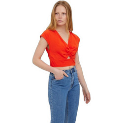 Vero Moda Γυναικείο Καλοκαιρινό Crop Top Πορτοκαλί 10260305