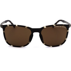 Porsche Design P8673 D Ανδρικά Γυαλιά Ηλίου Τετράγωνα Κοκάλινα Ταρταρούγα με Καφέ Φακό