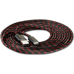 Snakebyte SB910791 Braided USB-A to USB-C 3m Black Red