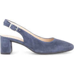 Gabor Ανατομικές Γόβες Suede Slingback με Χοντρό Χαμηλό Τακούνι Μπλε 62260N-36