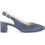 Gabor Ανατομικές Γόβες Suede Slingback με Χοντρό Χαμηλό Τακούνι Μπλε 62260N-36