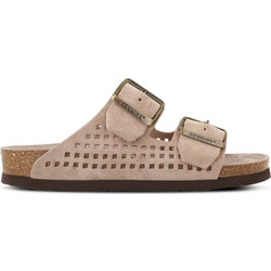 Genuins Honolulu Γυναικεία Σανδάλια Suede Ανατομικά Μπεζ G106801
