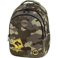Polo Focus Camo Σχολική Τσάντα Πλάτης Δημοτικού Χακί 901078-8309