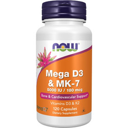 Now Foods Mega D3 & MK-7 30 Κάψουλες