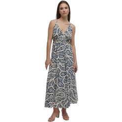 Inart Ble Maxi Καλοκαιρινό Βραδινό Φόρεμα Navy Μπλε 5-41-348-1070