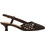 Marco Tozzi Γόβες Slingback Δερμάτινες με Λεπτό Χαμηλό Τακούνι Σοκολατί 2-29502-44-317