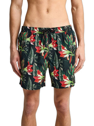Funky Buddha Ανδρικό Μαγιό Σορτς Floral Μαύρο FBM013-014-16