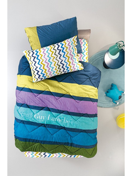 Guy Laroche Παιδικό Κουβερλί Μονό Microfiber 160x230 Funny Multi Μπλε