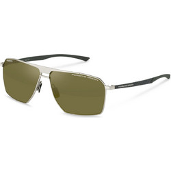 Porsche Design P8977 B Ανδρικά Γυαλιά Ηλίου Μάσκα Μεταλλικά Κίτρινα με Πράσινο Φακό