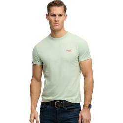 Superdry Vintage Logo Embossed Tee Ανδρικό Αθλητικό T-Shirt Πράσινο Mint M1011245A-J7G