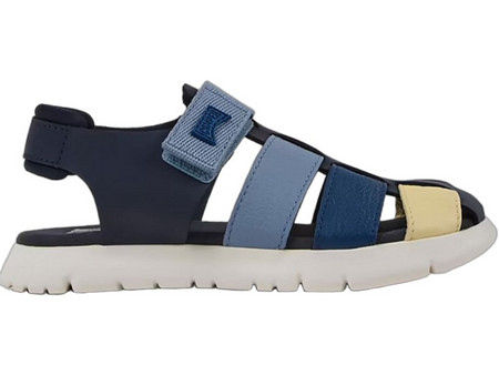 Camper Παιδικά Πέδιλα για Αγόρι Ανατομικά Navy Μπλε Κίτρινα Γαλάζια K800242-035